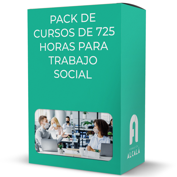Pack de cursos de 725 horas para trabajo social